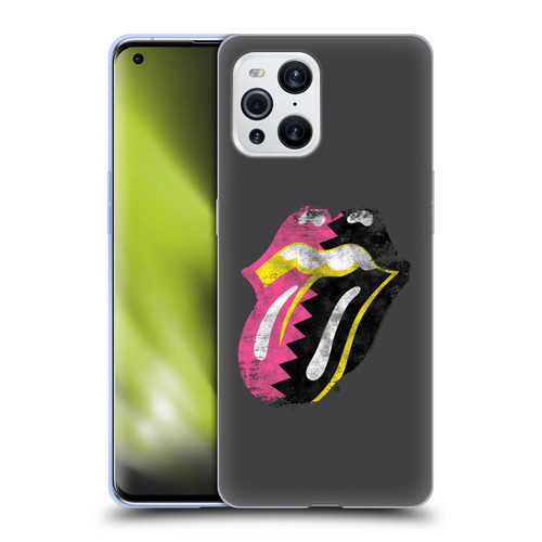 The Rolling Stones Albums Girls Pop Art Tongue Solo Soft Gel Case for OPPO Find X3 / Pro