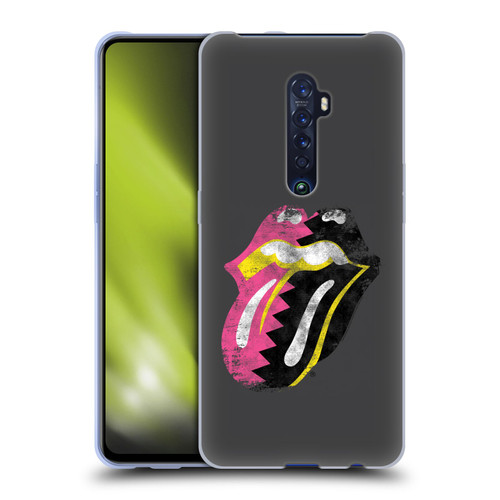 The Rolling Stones Albums Girls Pop Art Tongue Solo Soft Gel Case for OPPO Reno 2