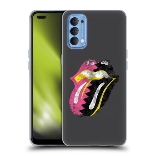 The Rolling Stones Albums Girls Pop Art Tongue Solo Soft Gel Case for OPPO Reno 4 5G