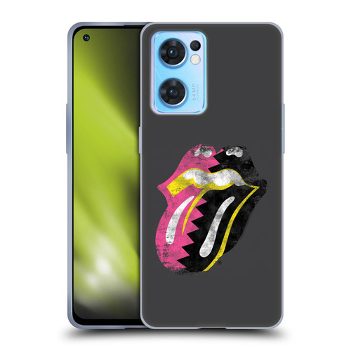 The Rolling Stones Albums Girls Pop Art Tongue Solo Soft Gel Case for OPPO Reno7 5G / Find X5 Lite