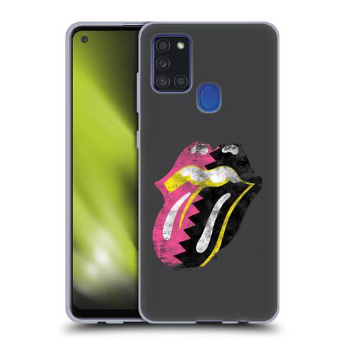 The Rolling Stones Albums Girls Pop Art Tongue Solo Soft Gel Case for Samsung Galaxy A21s (2020)