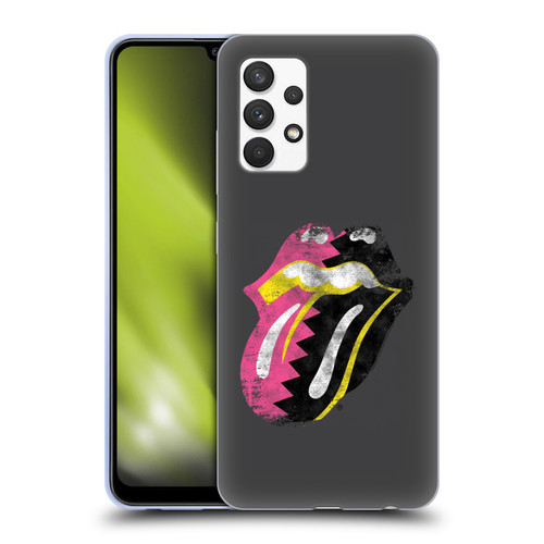 The Rolling Stones Albums Girls Pop Art Tongue Solo Soft Gel Case for Samsung Galaxy A32 (2021)