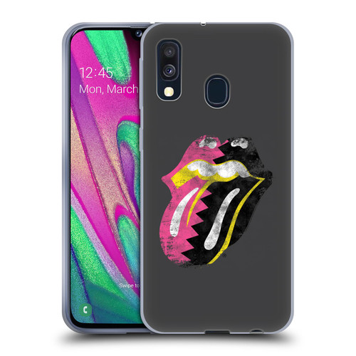 The Rolling Stones Albums Girls Pop Art Tongue Solo Soft Gel Case for Samsung Galaxy A40 (2019)
