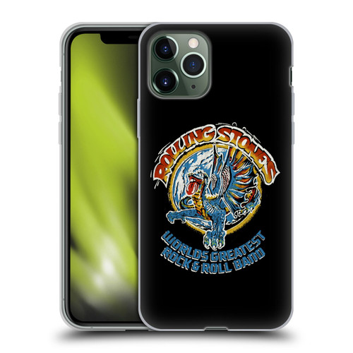 The Rolling Stones Graphics Greatest Rock And Roll Band Soft Gel Case for Apple iPhone 11 Pro