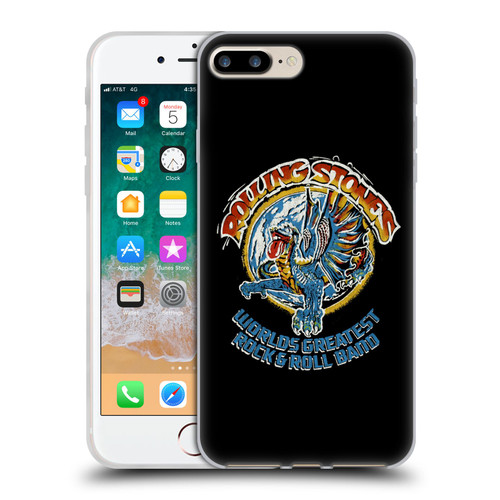 The Rolling Stones Graphics Greatest Rock And Roll Band Soft Gel Case for Apple iPhone 7 Plus / iPhone 8 Plus