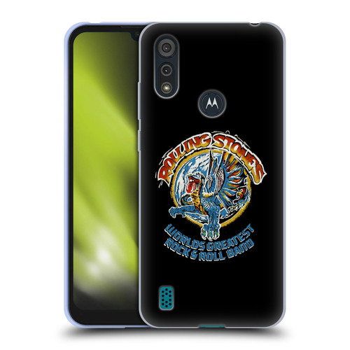 The Rolling Stones Graphics Greatest Rock And Roll Band Soft Gel Case for Motorola Moto E6s (2020)