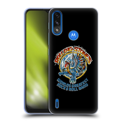 The Rolling Stones Graphics Greatest Rock And Roll Band Soft Gel Case for Motorola Moto E7 Power / Moto E7i Power