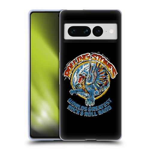 The Rolling Stones Graphics Greatest Rock And Roll Band Soft Gel Case for Google Pixel 7 Pro