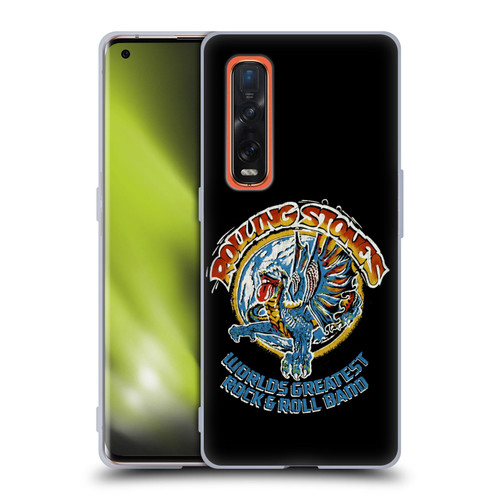 The Rolling Stones Graphics Greatest Rock And Roll Band Soft Gel Case for OPPO Find X2 Pro 5G