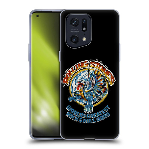 The Rolling Stones Graphics Greatest Rock And Roll Band Soft Gel Case for OPPO Find X5 Pro