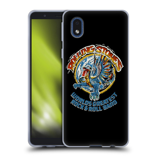 The Rolling Stones Graphics Greatest Rock And Roll Band Soft Gel Case for Samsung Galaxy A01 Core (2020)