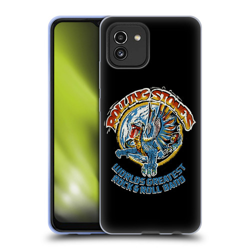The Rolling Stones Graphics Greatest Rock And Roll Band Soft Gel Case for Samsung Galaxy A03 (2021)