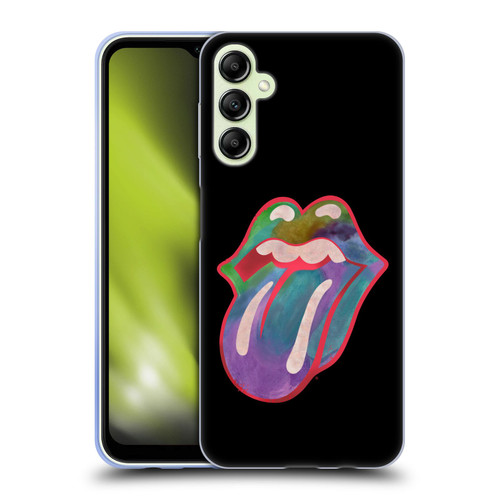 The Rolling Stones Graphics Watercolour Tongue Soft Gel Case for Samsung Galaxy A14 5G