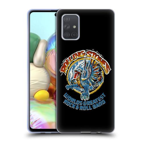 The Rolling Stones Graphics Greatest Rock And Roll Band Soft Gel Case for Samsung Galaxy A71 (2019)