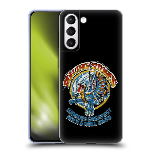 The Rolling Stones Graphics Greatest Rock And Roll Band Soft Gel Case for Samsung Galaxy S21+ 5G
