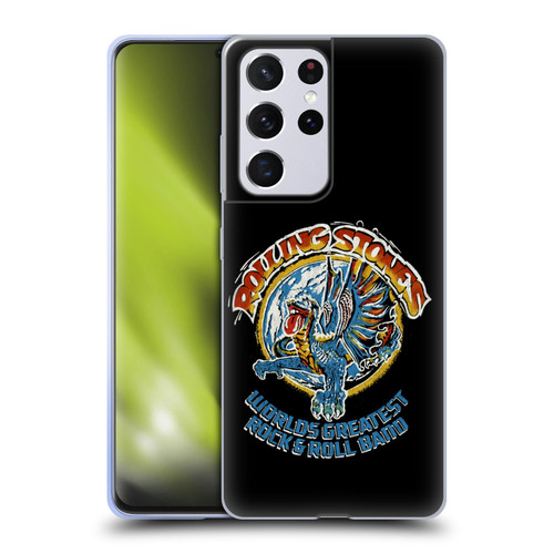 The Rolling Stones Graphics Greatest Rock And Roll Band Soft Gel Case for Samsung Galaxy S21 Ultra 5G