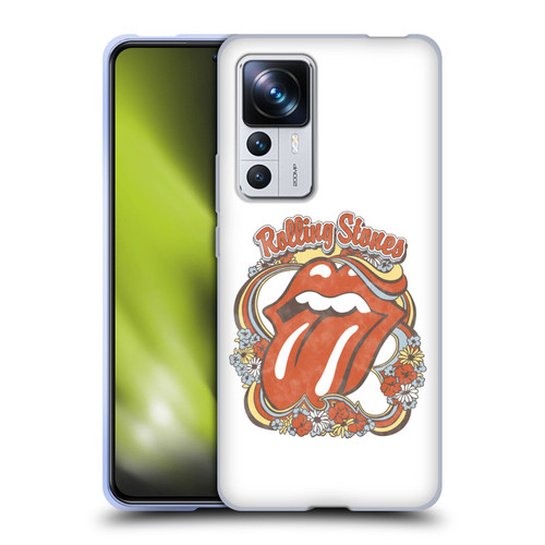 The Rolling Stones Graphics Flowers Tongue Soft Gel Case for Xiaomi 12T Pro
