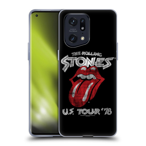 The Rolling Stones Key Art US Tour 78 Soft Gel Case for OPPO Find X5 Pro