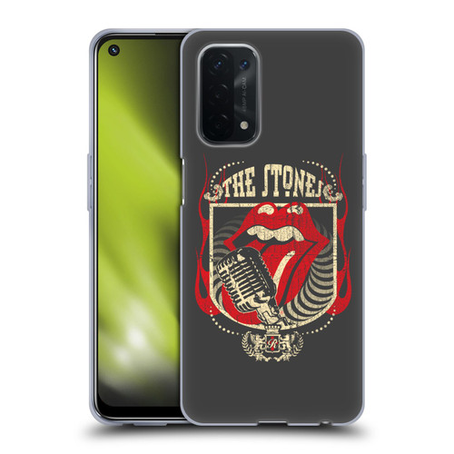 The Rolling Stones Key Art Jumbo Tongue Soft Gel Case for OPPO A54 5G