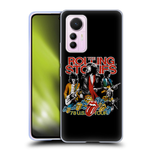 The Rolling Stones Key Art 78 US Tour Vintage Soft Gel Case for Xiaomi 12 Lite