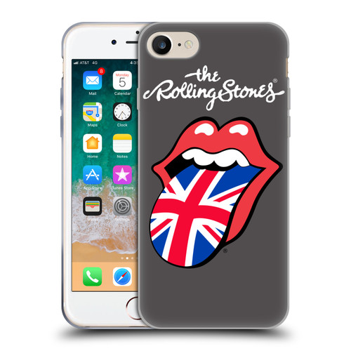 The Rolling Stones International Licks 1 United Kingdom Soft Gel Case for Apple iPhone 7 / 8 / SE 2020 & 2022