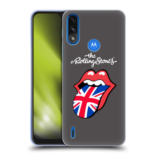 The Rolling Stones International Licks 1 United Kingdom Soft Gel Case for Motorola Moto E7 Power / Moto E7i Power