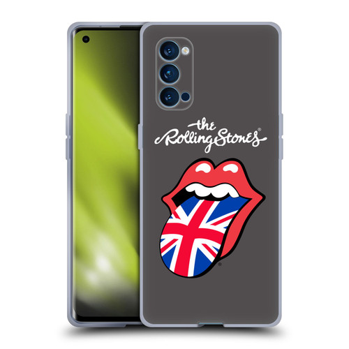 The Rolling Stones International Licks 1 United Kingdom Soft Gel Case for OPPO Reno 4 Pro 5G