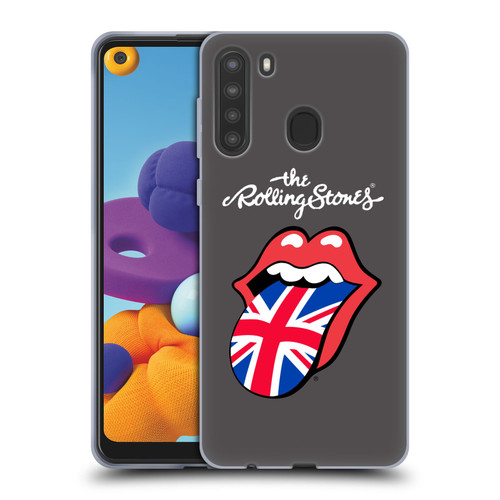 The Rolling Stones International Licks 1 United Kingdom Soft Gel Case for Samsung Galaxy A21 (2020)