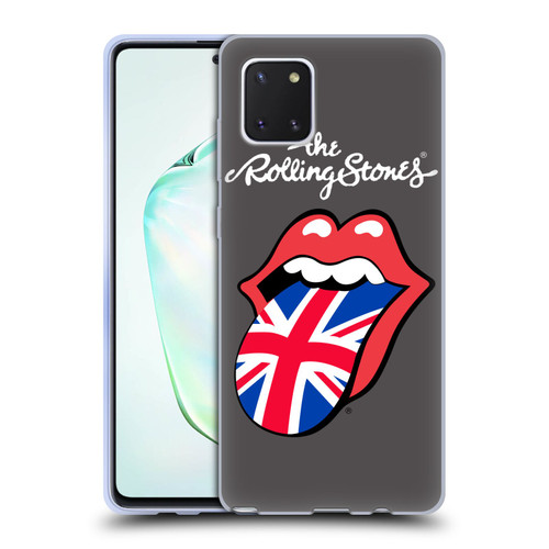 The Rolling Stones International Licks 1 United Kingdom Soft Gel Case for Samsung Galaxy Note10 Lite