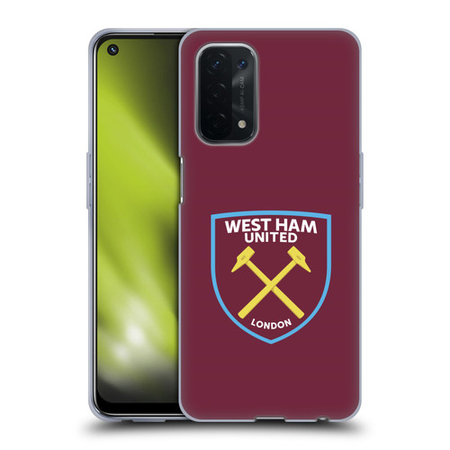 West Ham United FC Crest Full Colour Soft Gel Case for OPPO A54 5G