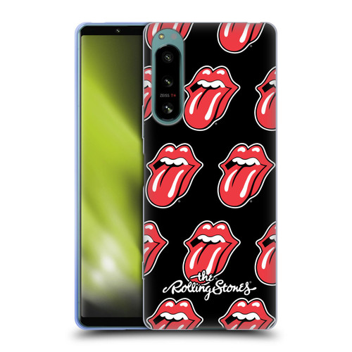 The Rolling Stones Licks Collection Tongue Classic Pattern Soft Gel Case for Sony Xperia 5 IV