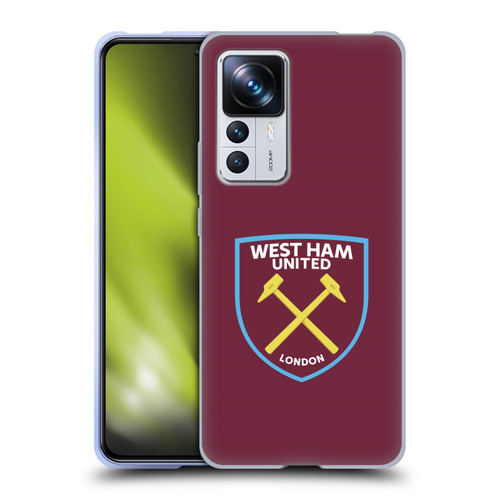 West Ham United FC Crest Full Colour Soft Gel Case for Xiaomi 12T Pro