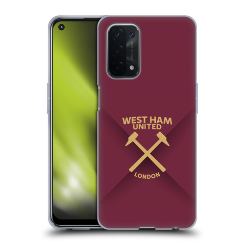 West Ham United FC Hammer Marque Kit Gradient Soft Gel Case for OPPO A54 5G
