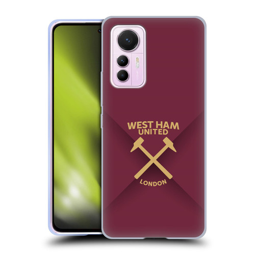 West Ham United FC Hammer Marque Kit Gradient Soft Gel Case for Xiaomi 12 Lite