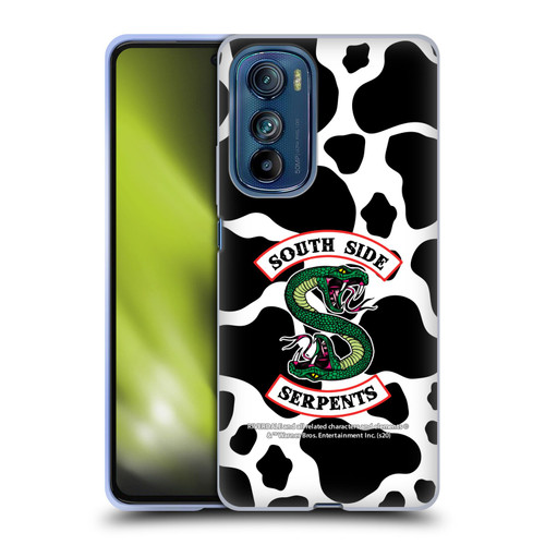 Riverdale South Side Serpents Cow Logo Soft Gel Case for Motorola Edge 30