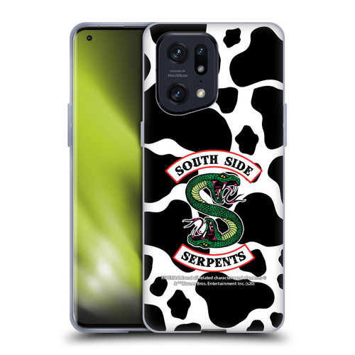 Riverdale South Side Serpents Cow Logo Soft Gel Case for OPPO Find X5 Pro