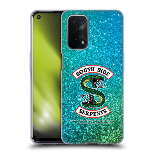 Riverdale South Side Serpents Glitter Print Logo Soft Gel Case for OPPO A54 5G