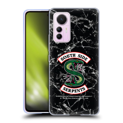 Riverdale South Side Serpents Black And White Marble Logo Soft Gel Case for Xiaomi 12 Lite