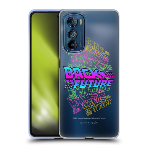 Back to the Future I Composed Art Logo Soft Gel Case for Motorola Edge 30