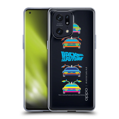 Back to the Future I Composed Art Time Machine Car 2 Soft Gel Case for OPPO Find X5 Pro