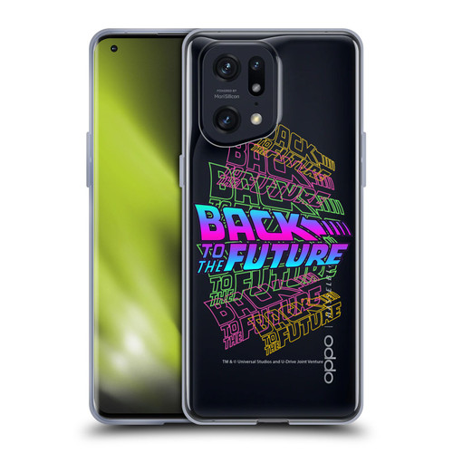 Back to the Future I Composed Art Logo Soft Gel Case for OPPO Find X5 Pro