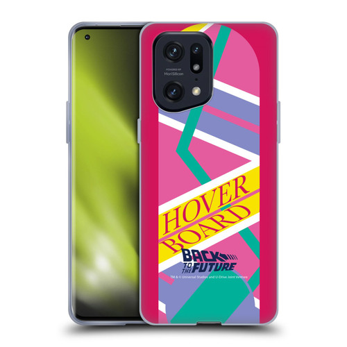 Back to the Future I Composed Art Hoverboard 2 Soft Gel Case for OPPO Find X5 Pro