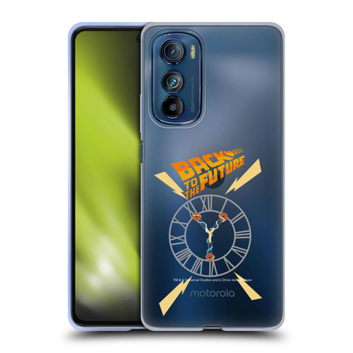 Back to the Future I Graphics Clock Tower Soft Gel Case for Motorola Edge 30