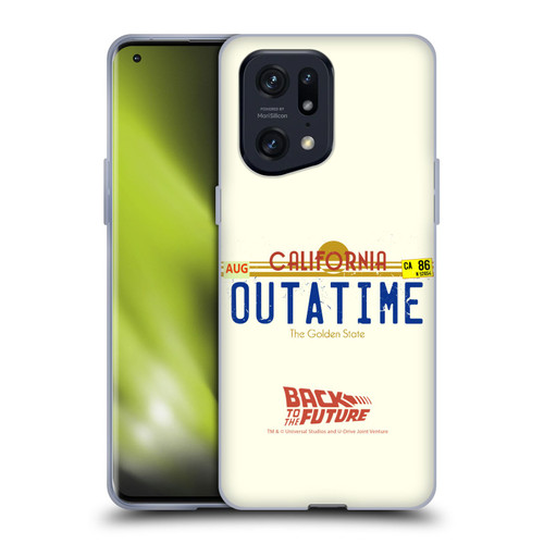 Back to the Future I Graphics Outatime Soft Gel Case for OPPO Find X5 Pro