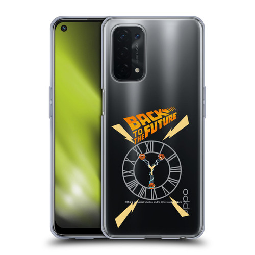 Back to the Future I Graphics Clock Tower Soft Gel Case for OPPO A54 5G