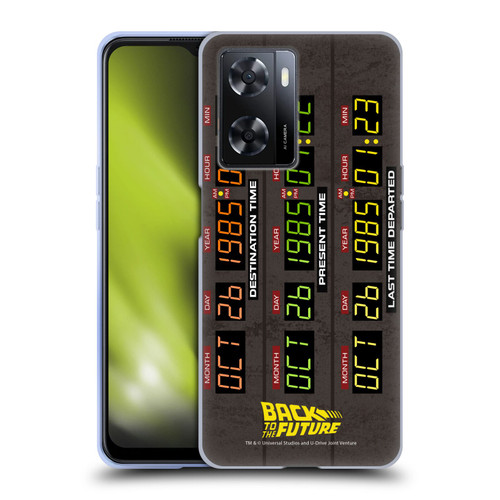 Back to the Future I Graphics Time Circuits Soft Gel Case for OPPO A57s