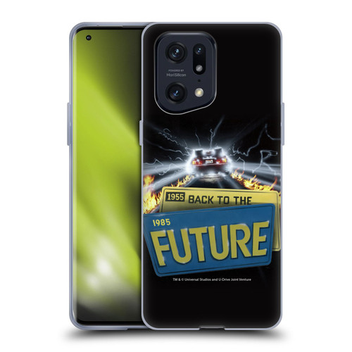 Back to the Future I Key Art Take Off Soft Gel Case for OPPO Find X5 Pro