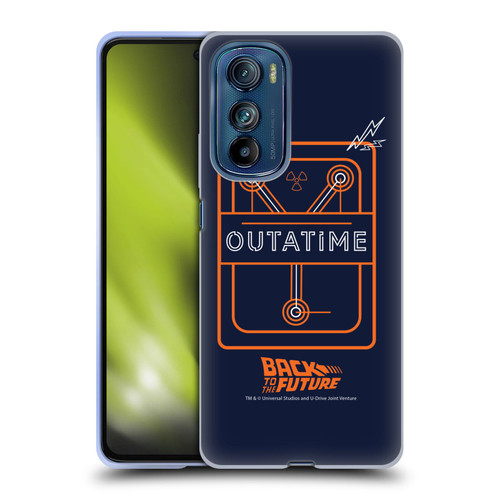 Back to the Future I Quotes Outatime Soft Gel Case for Motorola Edge 30
