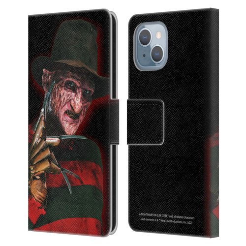 A Nightmare On Elm Street 2 Freddy's Revenge Graphics Key Art Leather Book Wallet Case Cover For Apple iPhone 14
