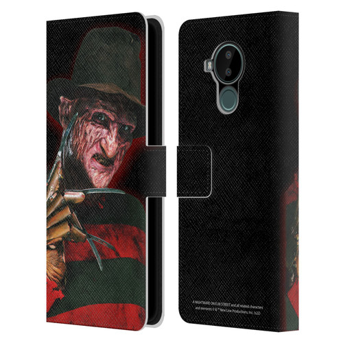 A Nightmare On Elm Street 2 Freddy's Revenge Graphics Key Art Leather Book Wallet Case Cover For Nokia C30
